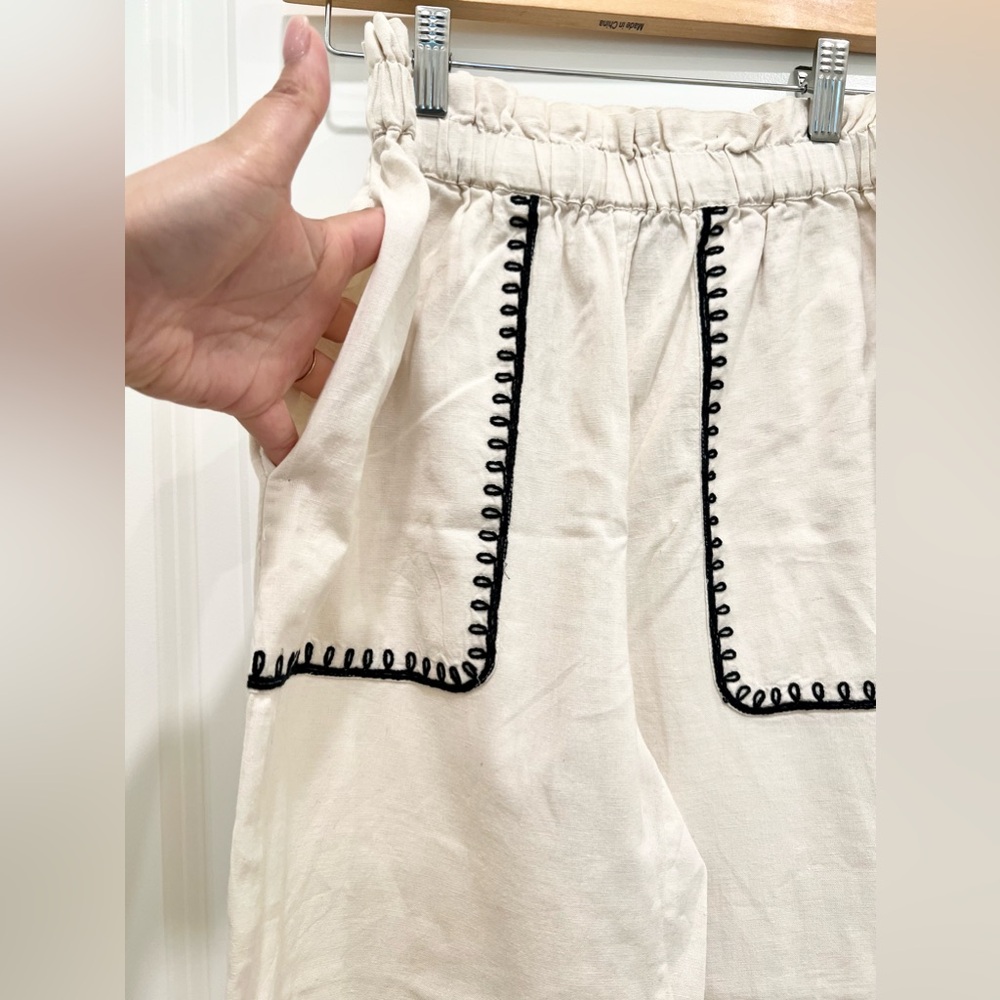 ANTHROPOLOGIE x CALLIGRAPHIE Cotton Pants - Picture 3 of 7